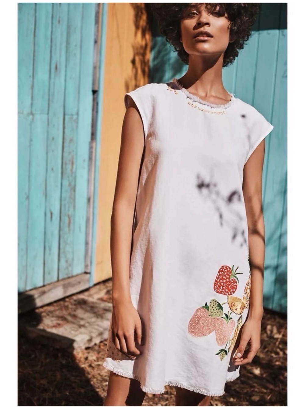 NWT Holding Horses Anthropologie Fruit Salad Tunic Dress 2018 Boho Colorful - Picture 2 of 15